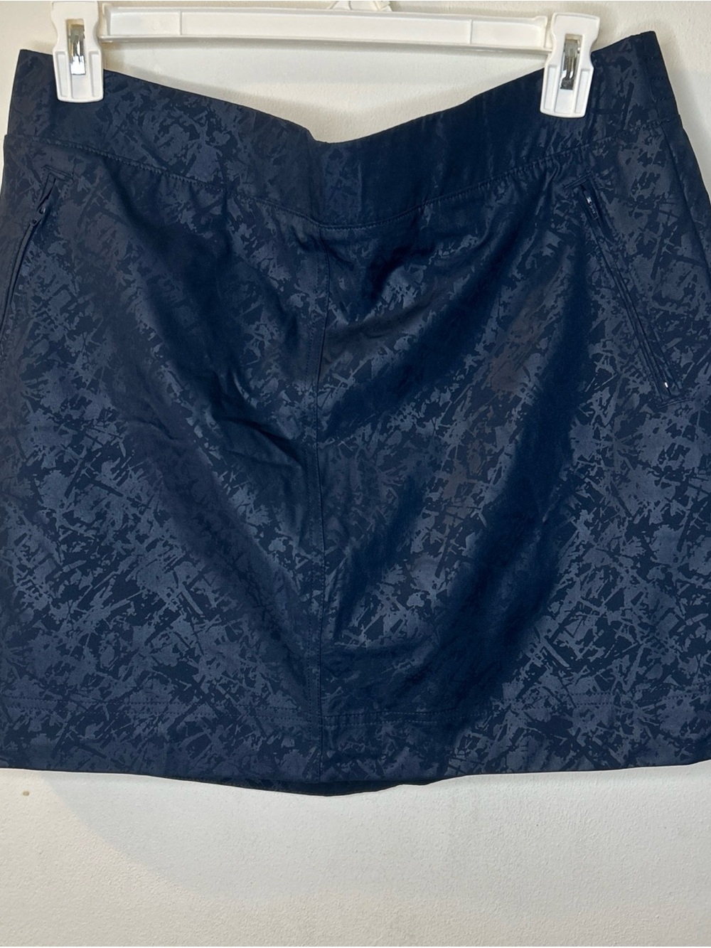 Orvis Navy Textured Mini Skirt
